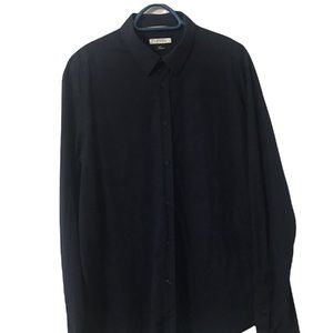 Versache Collection Dress Shirt Navy Blue